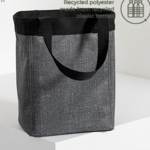 Charcoal Crosshatch Small Essential Storage Tote